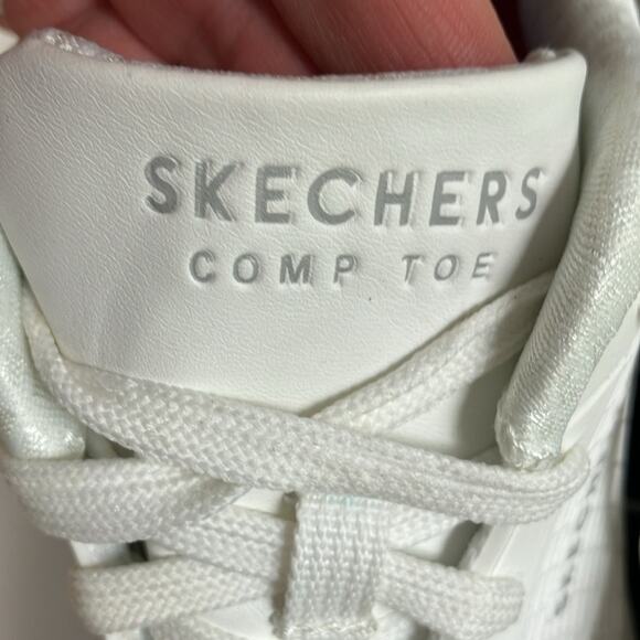 Skechers Womens Uno Sr Jhansi white Safety Toe Work composite Safety Shoes - Picture 11 of 11